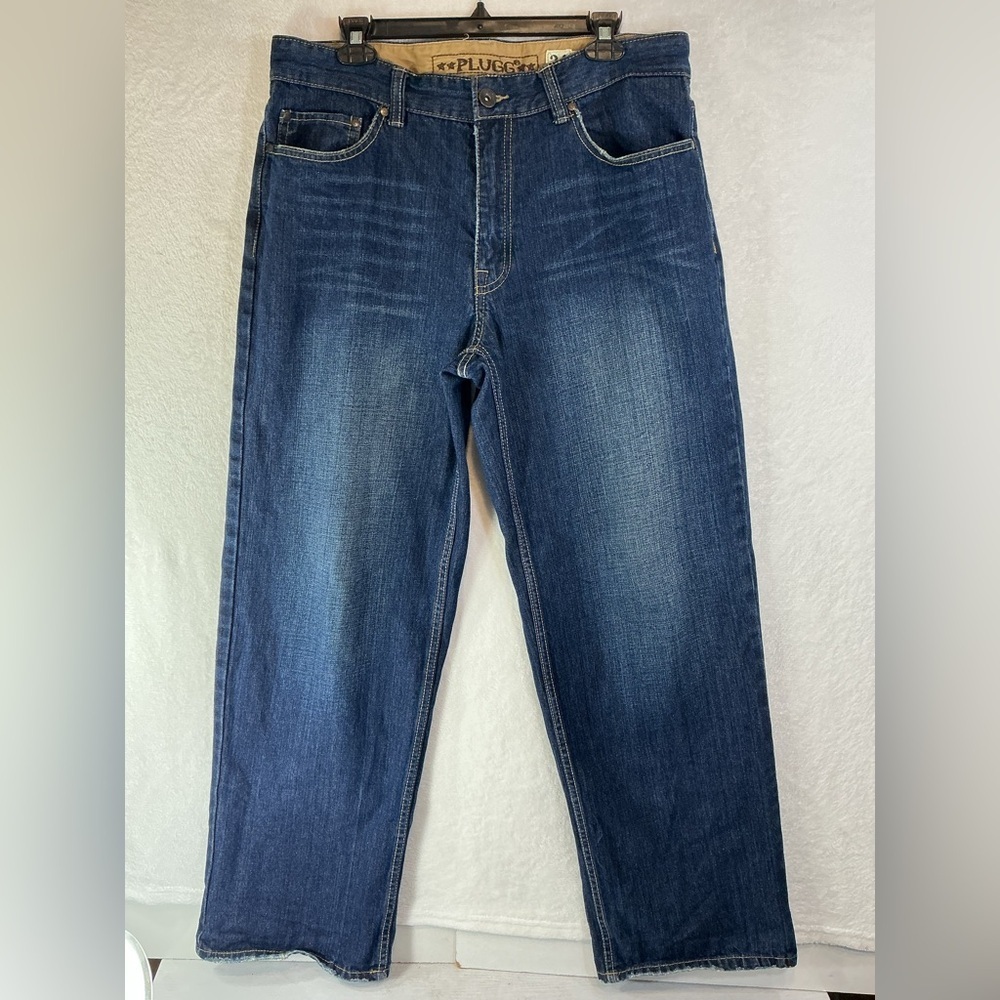Plugg Relaxed Fit Blue Jeans